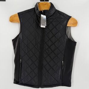 Fossa Apparel 1570 Adapt Reversible Vest Black Quilted Fleece Lined Mens